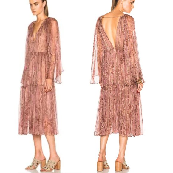 Zimmermann Dresses & Skirts - Zimmerman Realm Gather Silk Dress Size 1